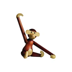 Kay Bojesen Denmark Figurer & Glaskunst-Abe lille, teak/limba