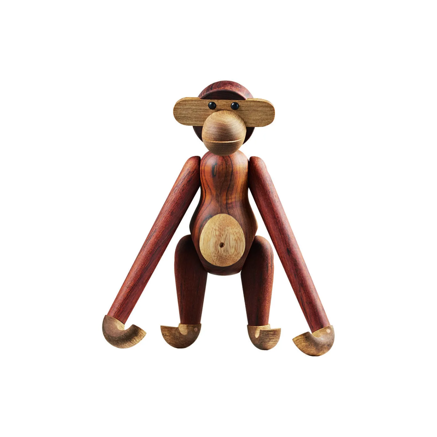 Kay Bojesen Denmark Figurer & Glaskunst-Abe mellem, teak/limba