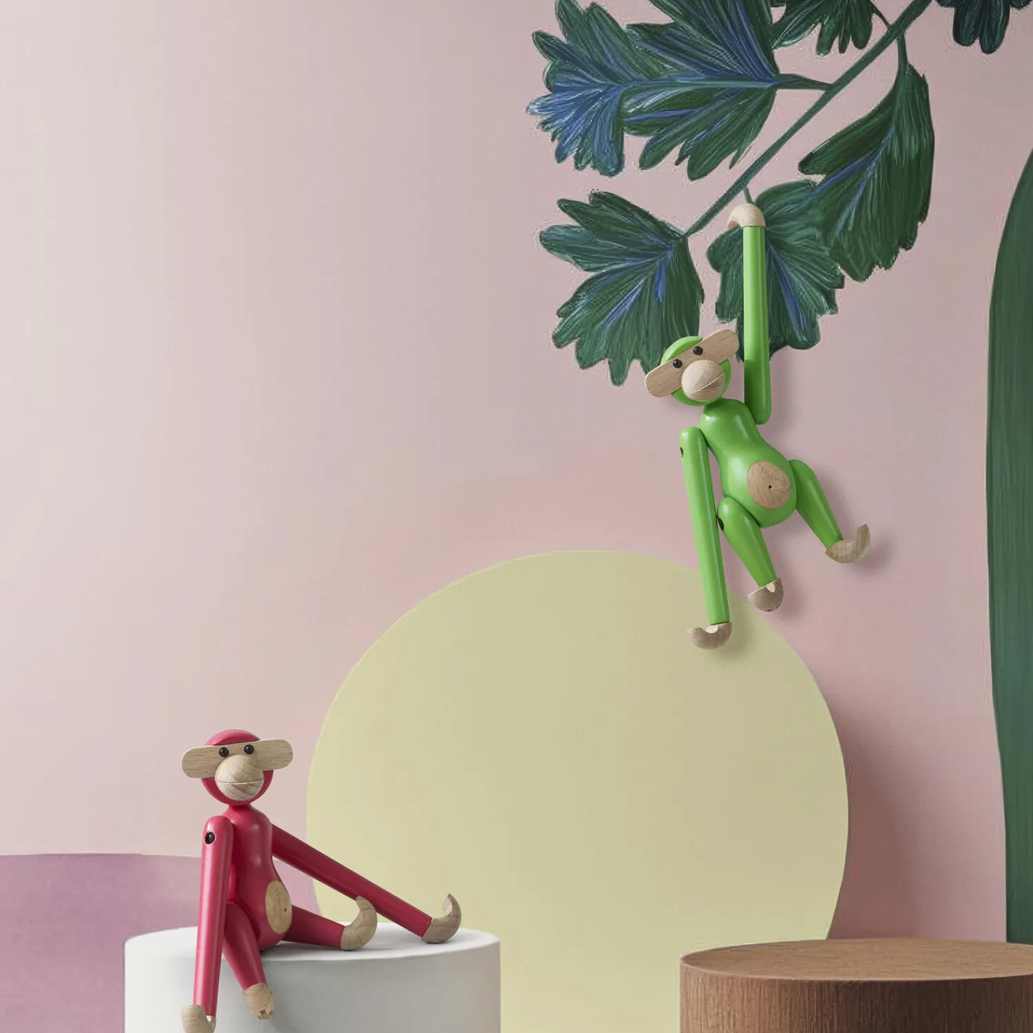 Kay Bojesen Denmark Figurer & Glaskunst-Abe mini, lys grøn