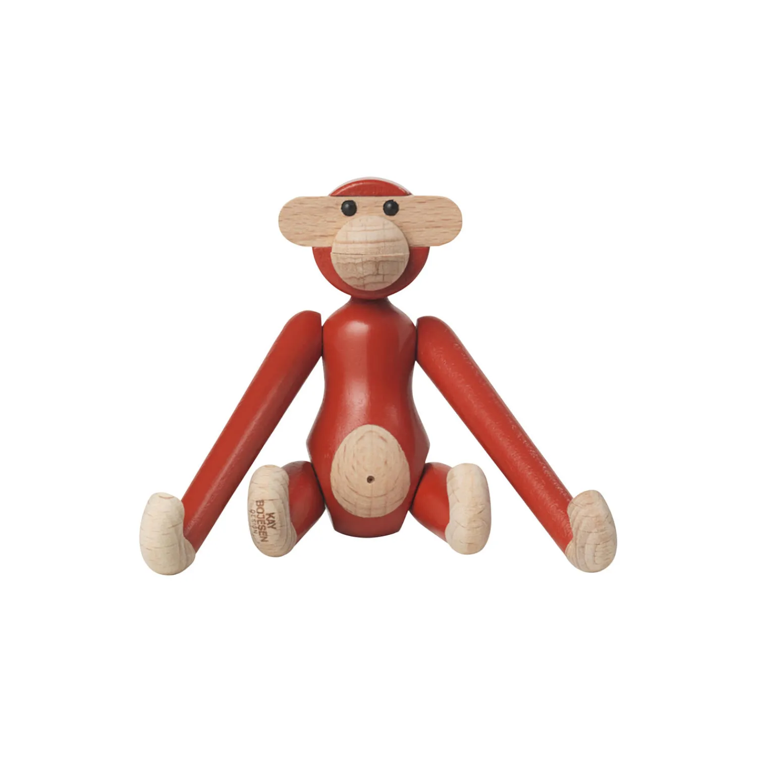 Kay Bojesen Denmark Figurer & Glaskunst-Abe mini, vintage rød