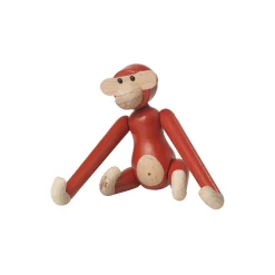 Kay Bojesen Denmark Figurer & Glaskunst-Abe mini, vintage rød