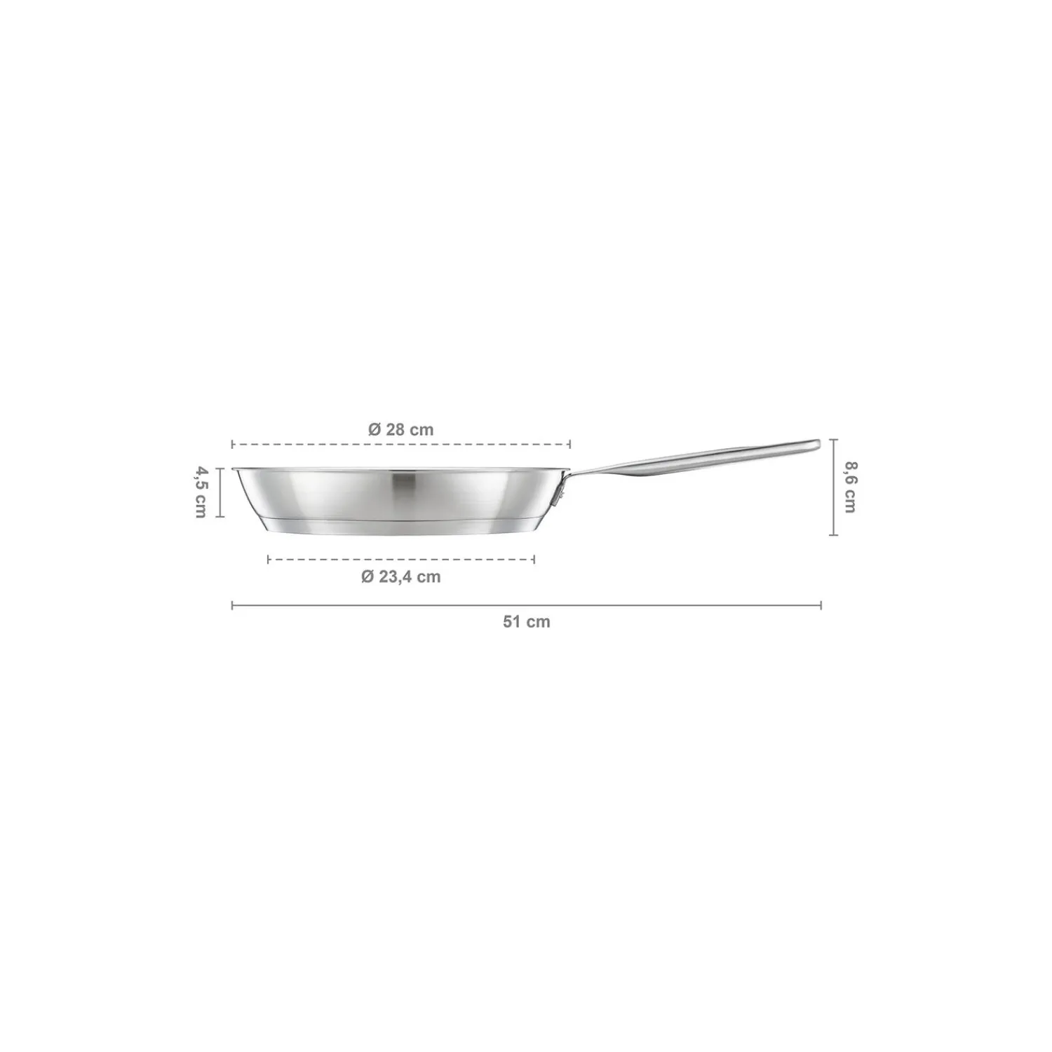 Fiskars Gryder & Pander * All Steel Pure stegepande Ø 28 cm