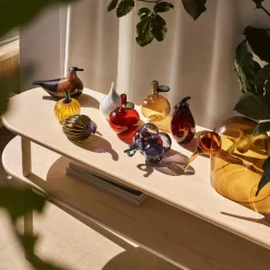 Iittala Figurer & Glaskunst * Aubergine glasfigur, lilac