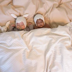 Børn Cam Cam Copenhagen Soveudstyr|Sengetøj-Baby sengetøj, classic stripes camel