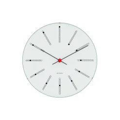 Arne Jacobsen Clocks Ure-Bankers vægur, hvid