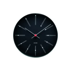 Arne Jacobsen Clocks Ure-Bankers vægur, sort