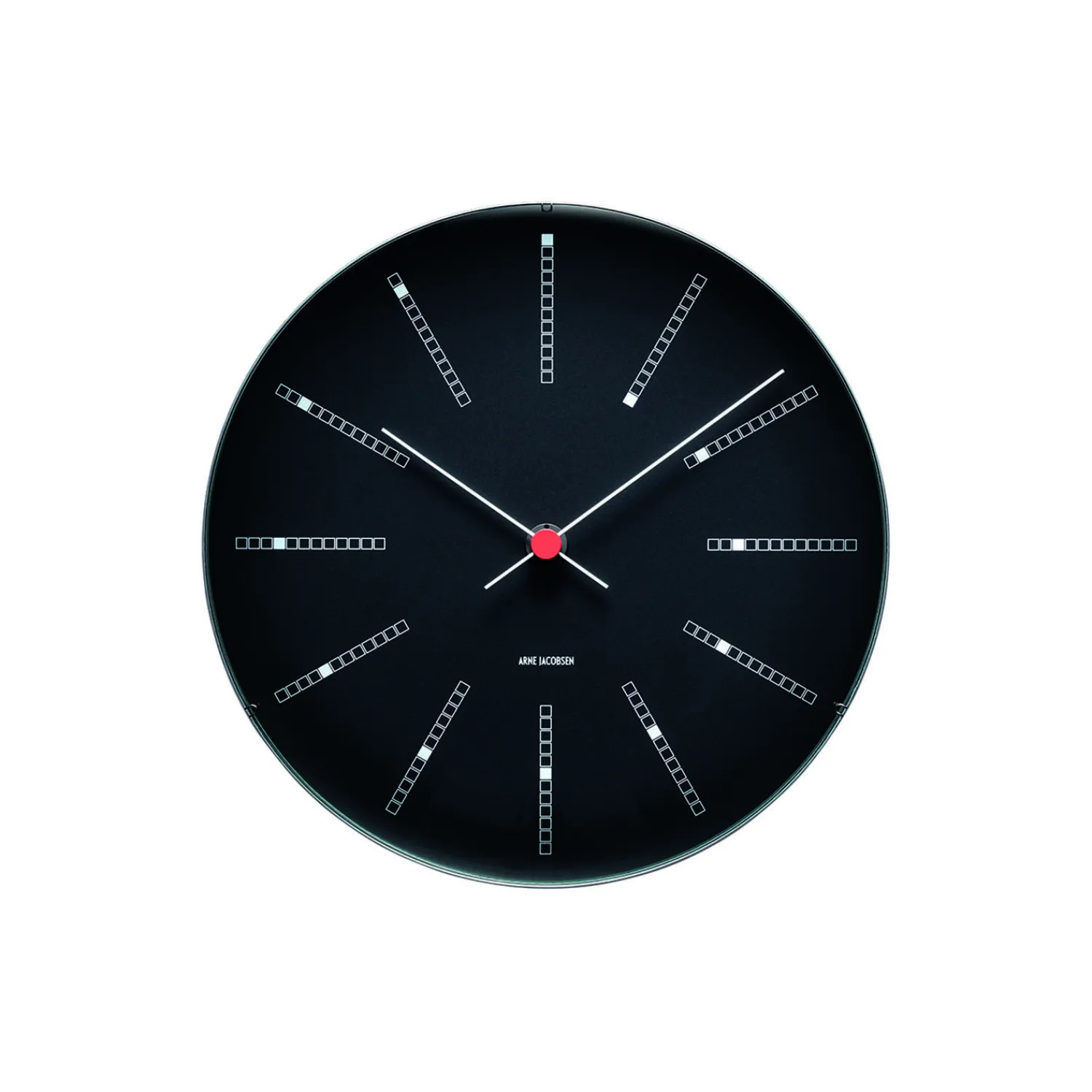 Arne Jacobsen Clocks Ure-Bankers vægur, sort