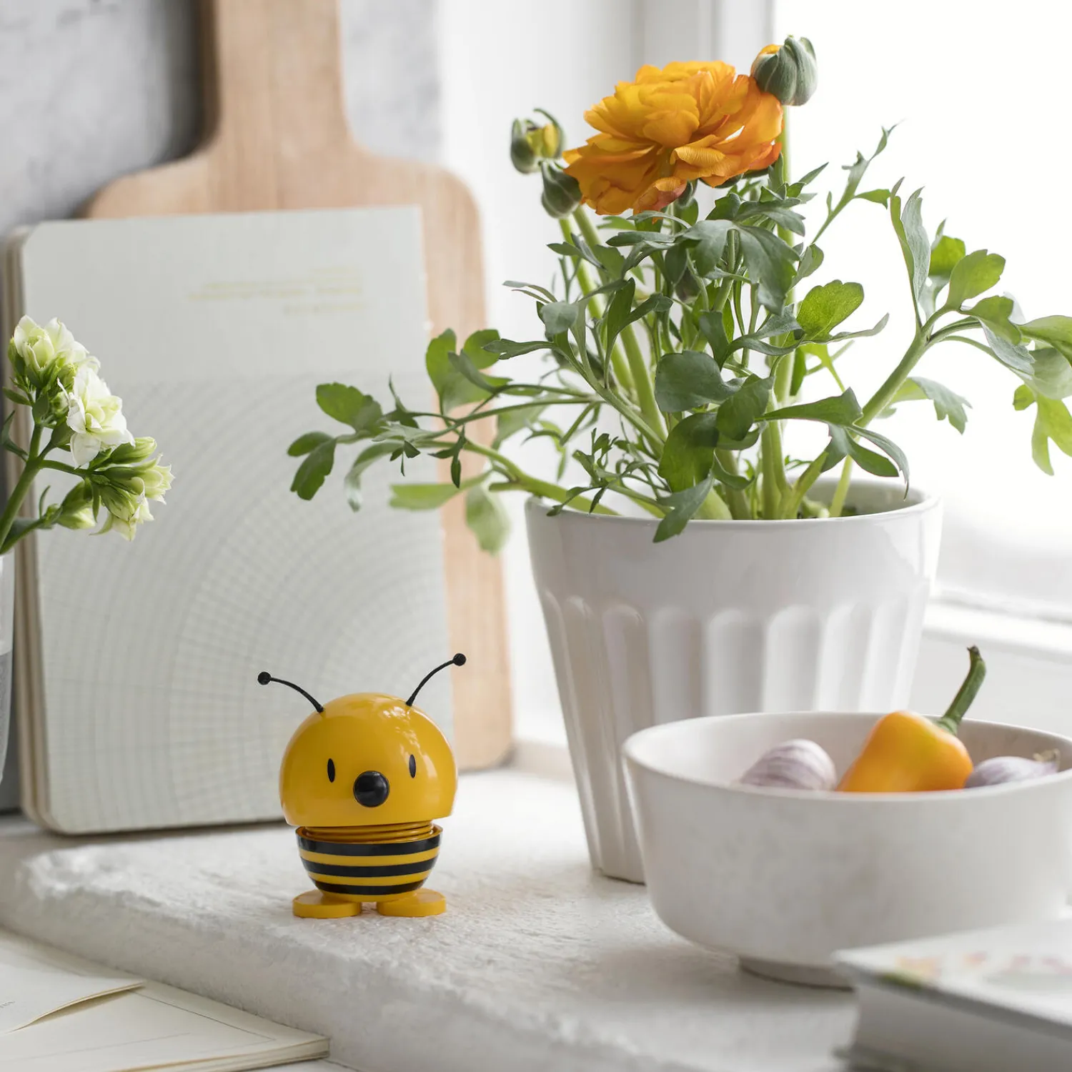Hoptimist Figurer & Glaskunst * Bee, yellow