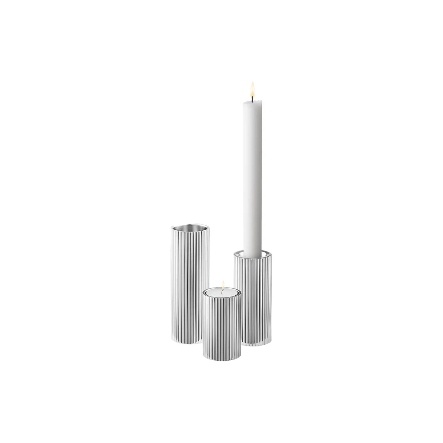 Georg Jensen Lysestager * Bernadotte fyrfadsstage 3 stk