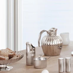 Georg Jensen Kaffe- & Teudstyr-Bernadotte sukkerskål med ske