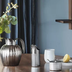 Georg Jensen Kaffe- & Teudstyr-Bernadotte sukkerskål med ske