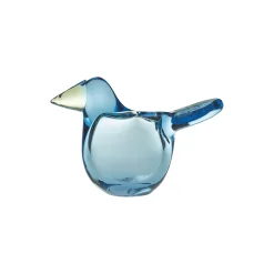 Iittala Figurer & Glaskunst-Birds by Toikka fluesnapper, blå-æblegrøn