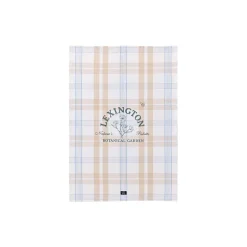 Lexington Køkkentekstiler-Botanical Checked Organic Cotton Kitchen Towel,