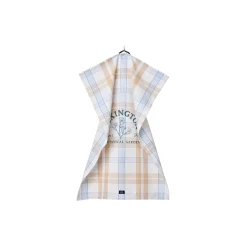 Lexington Køkkentekstiler-Botanical Checked Organic Cotton Kitchen Towel,