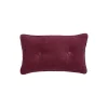 Lexington Pyntepuder & Hynder-Buttoned Pillow, burgundy