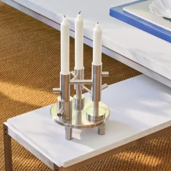 Fritz Hansen Lysestager-Candleholder Large, steel