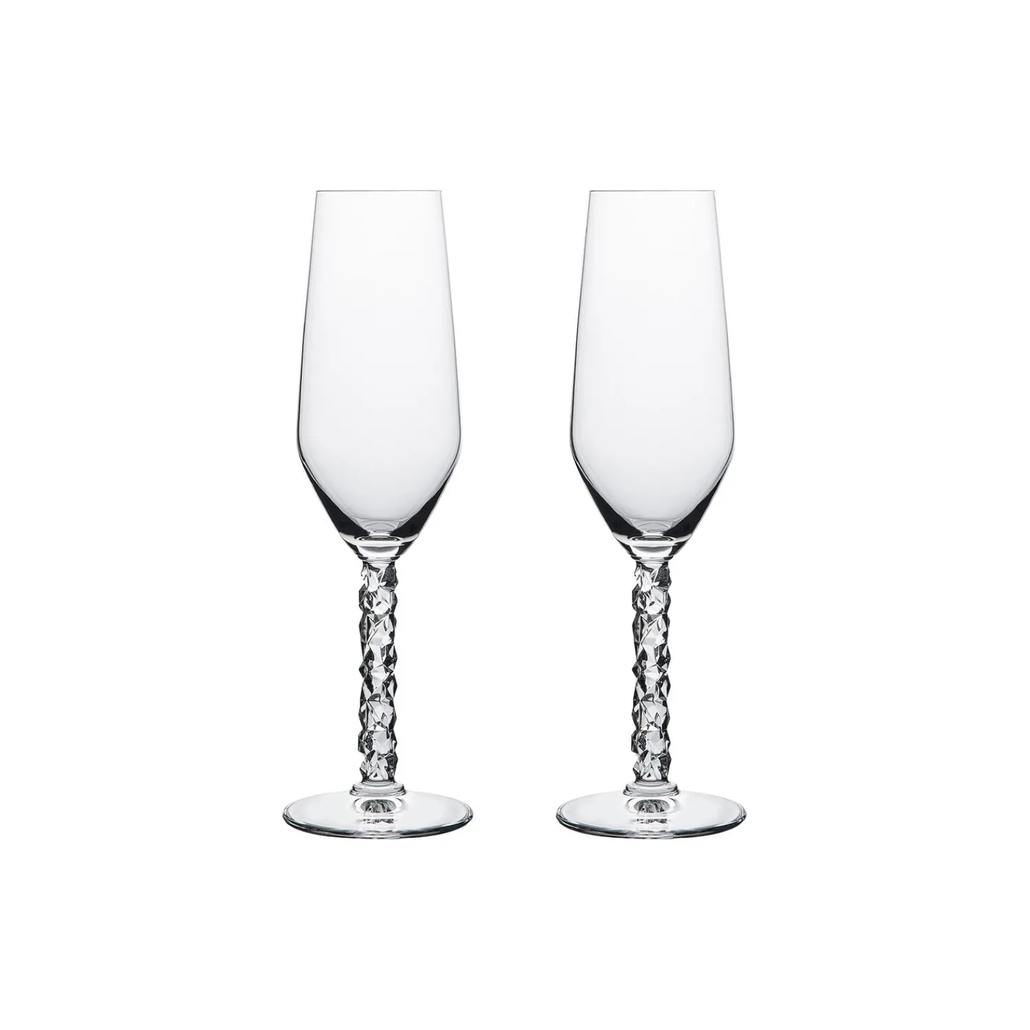 Orrefors Glas-Carat champagneglas 2 stk.