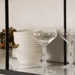 Orrefors Glas-Carat coupe champagneglas 2 stk.