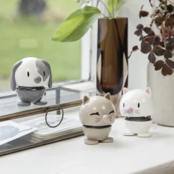 Hoptimist Figurer & Glaskunst-Cat, latte