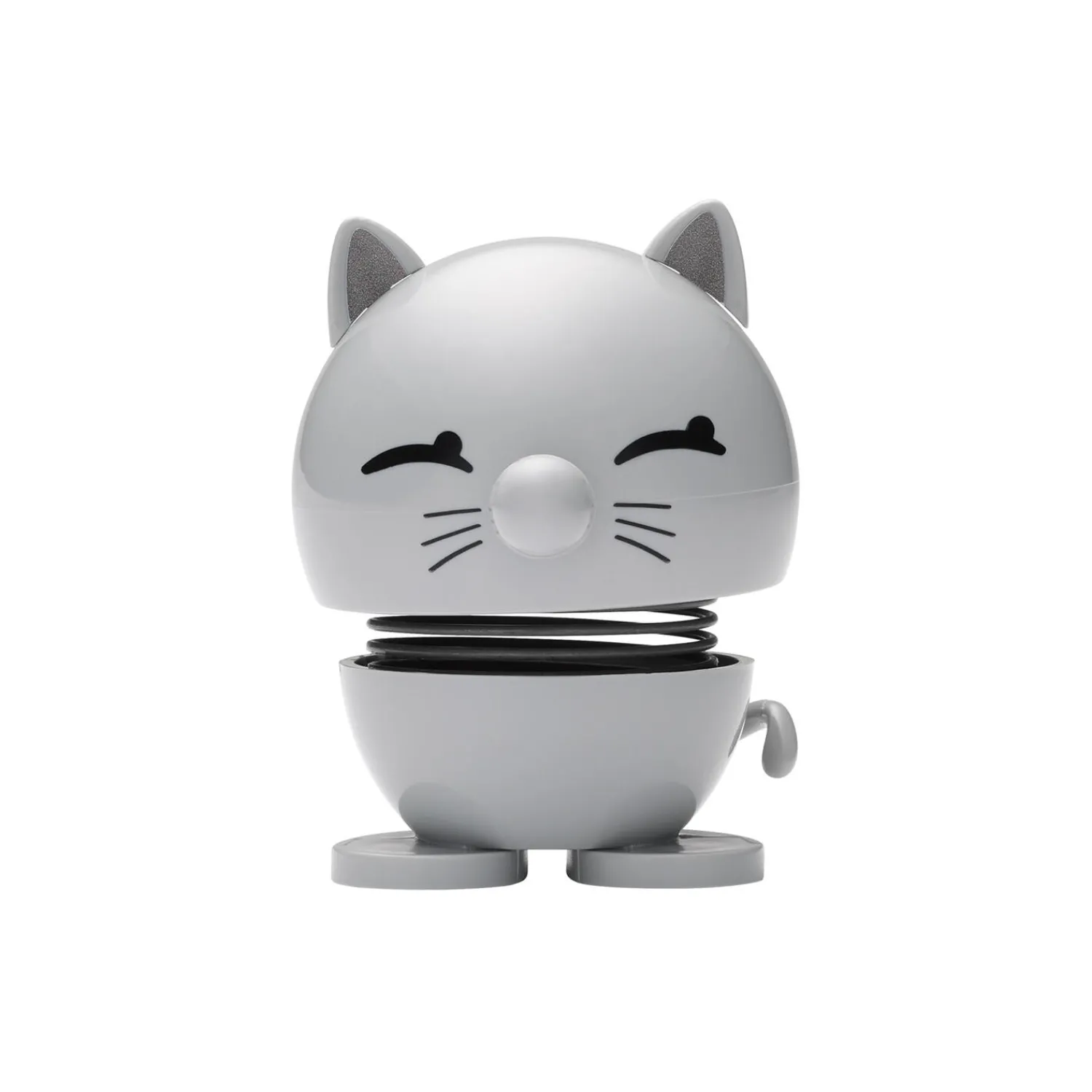 Hoptimist Figurer & Glaskunst-Cat, light grey