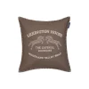 Lexington Pyntepuder & Hynder-Catskills Logo Pillow Cover, stone/lt beige