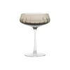 Louise Roe Glas-Champagne Coupe Single Cut, smoke