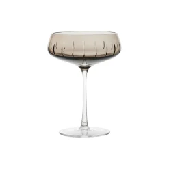 Louise Roe Glas-Champagne Coupe Single Cut, smoke