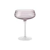 Louise Roe Glas * Champagne Coupe Triple Cut, rose