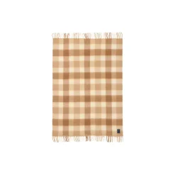 Lexington Plaider-Checked Mohair Mix Throw, beige/white