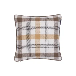 Lexington Pyntepuder & Hynder-Checked Pillow Cover, olive/oat