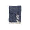 Klippan Yllefabrik Plaider * Chevron plaid, dark denim
