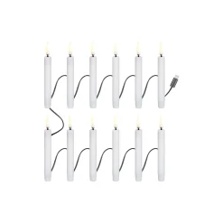 Uyuni Lighting Lys & Duftlys-Christmas string 12 candles USB-C, white