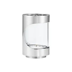 Georg Jensen Lysestager-CHROME CONTOURS Fyrfadsstage