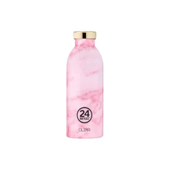 24Bottles To Go-Clima Termoflaske, pink marble