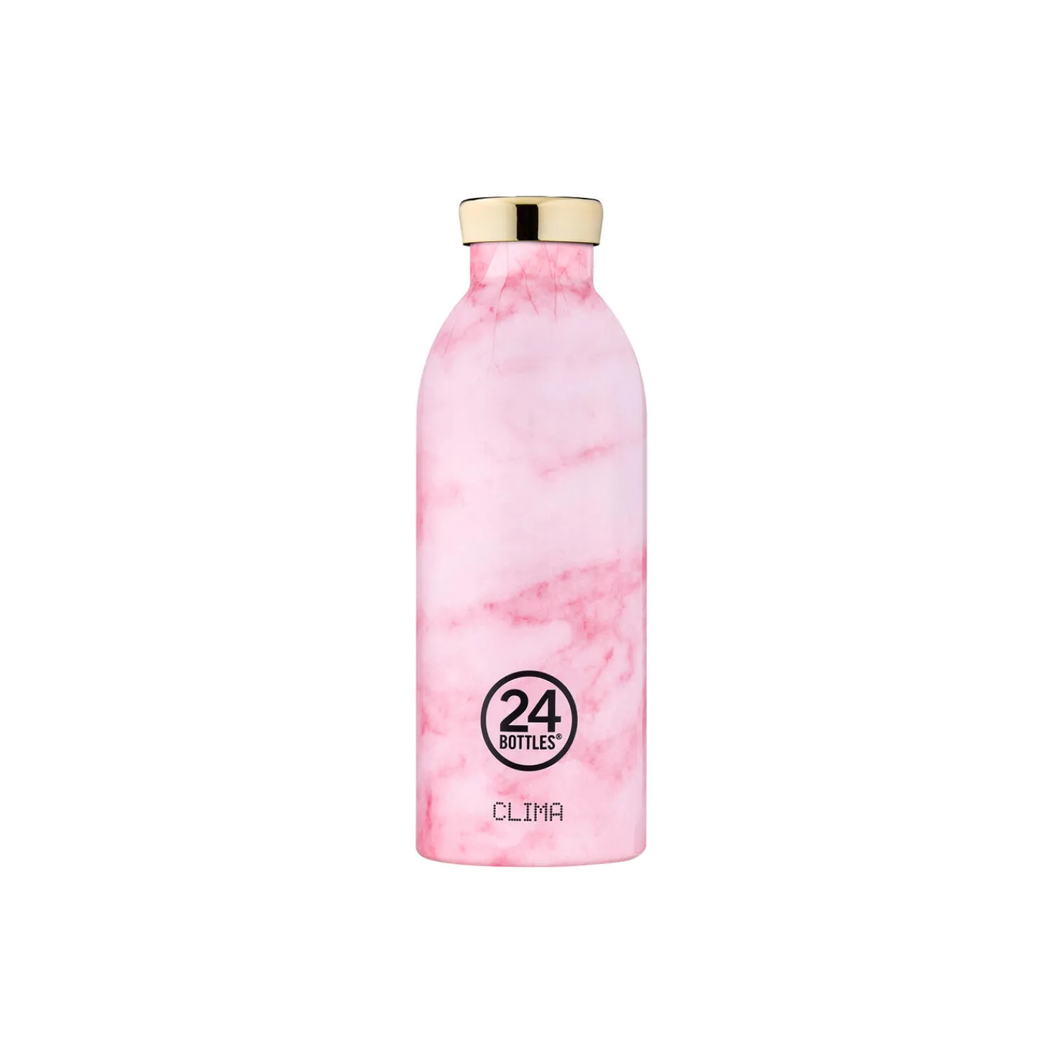 24Bottles To Go-Clima Termoflaske, pink marble