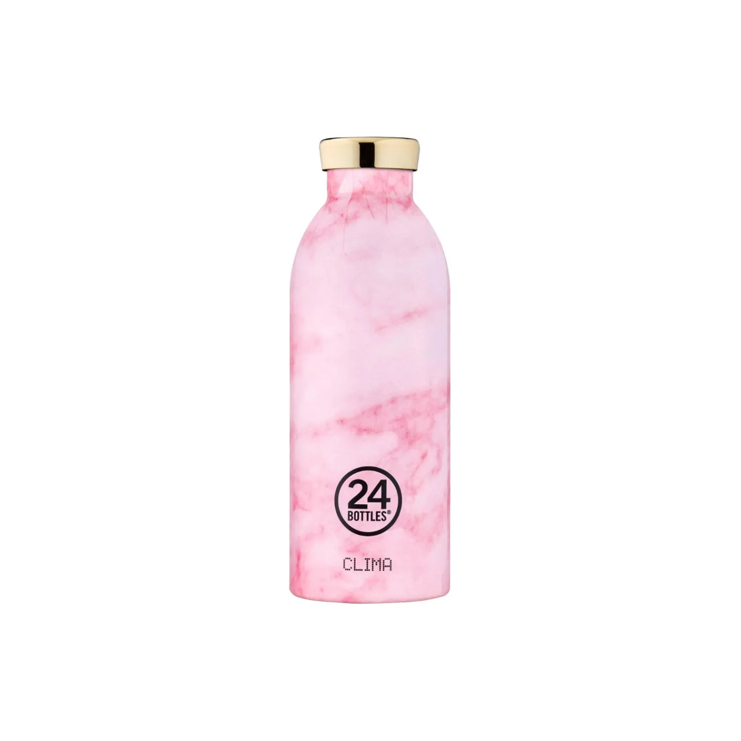 24Bottles To Go-Clima Termoflaske, pink marble
