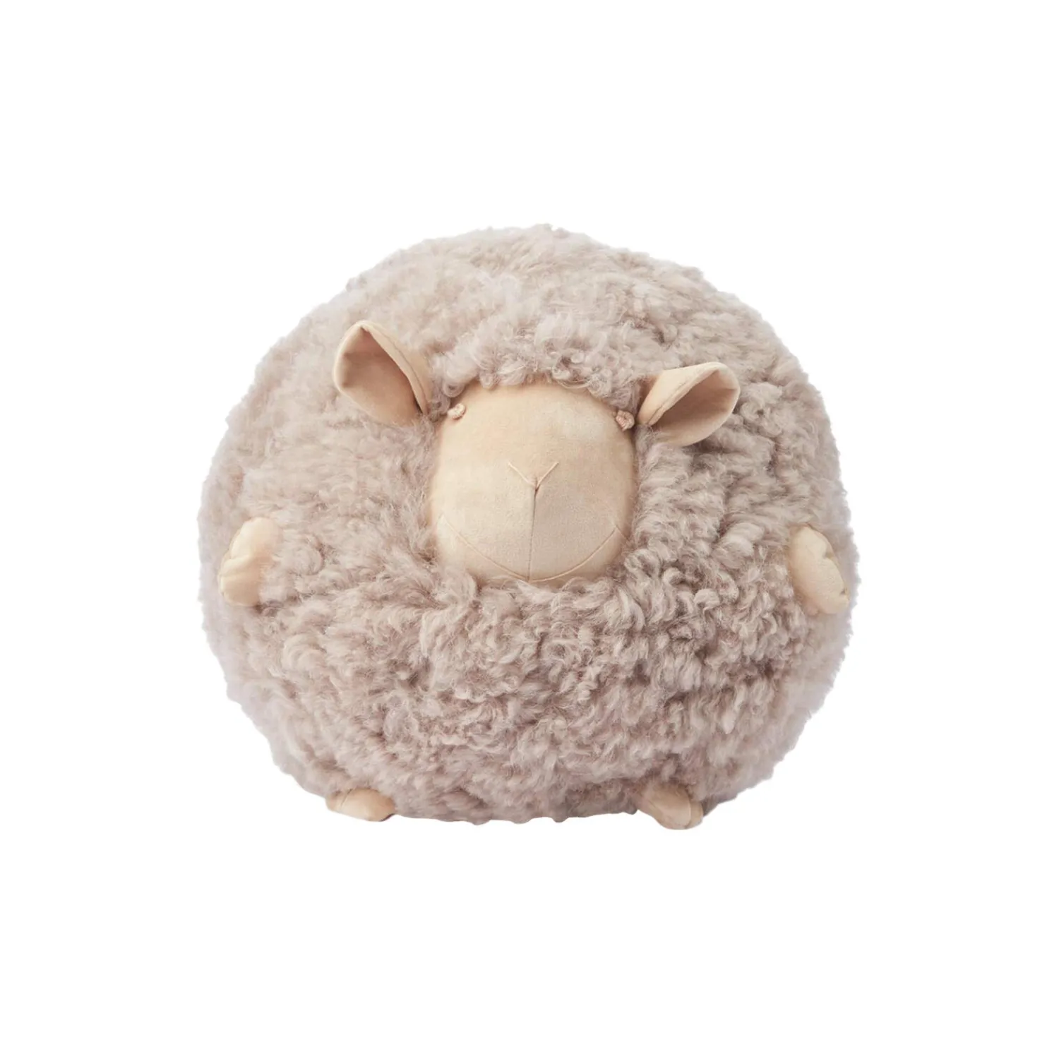 NATURES Collection Pyntepuder & Hynder-Cute Sheep rund pude Ø 34 cm,