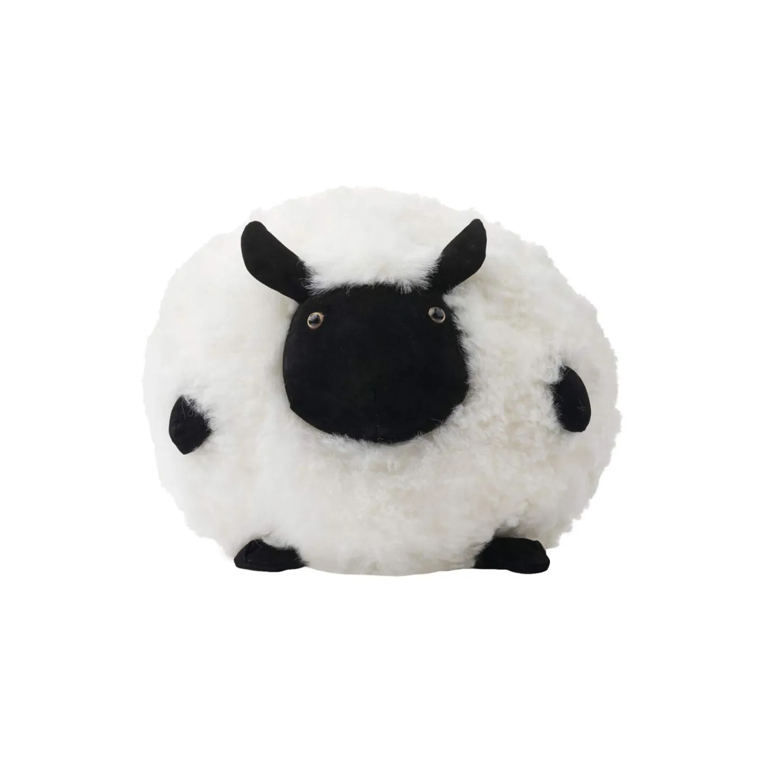 NATURES Collection Pyntepuder & Hynder * Cute Sheep rund pude Ø 20 cm,