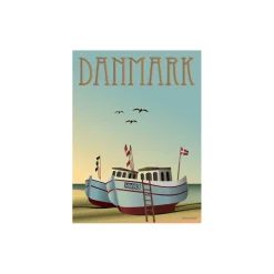 ViSSEVASSE Plakater & Rammer * DANMARK fiskebådene plakat