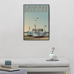ViSSEVASSE Plakater & Rammer * DANMARK fiskebådene plakat