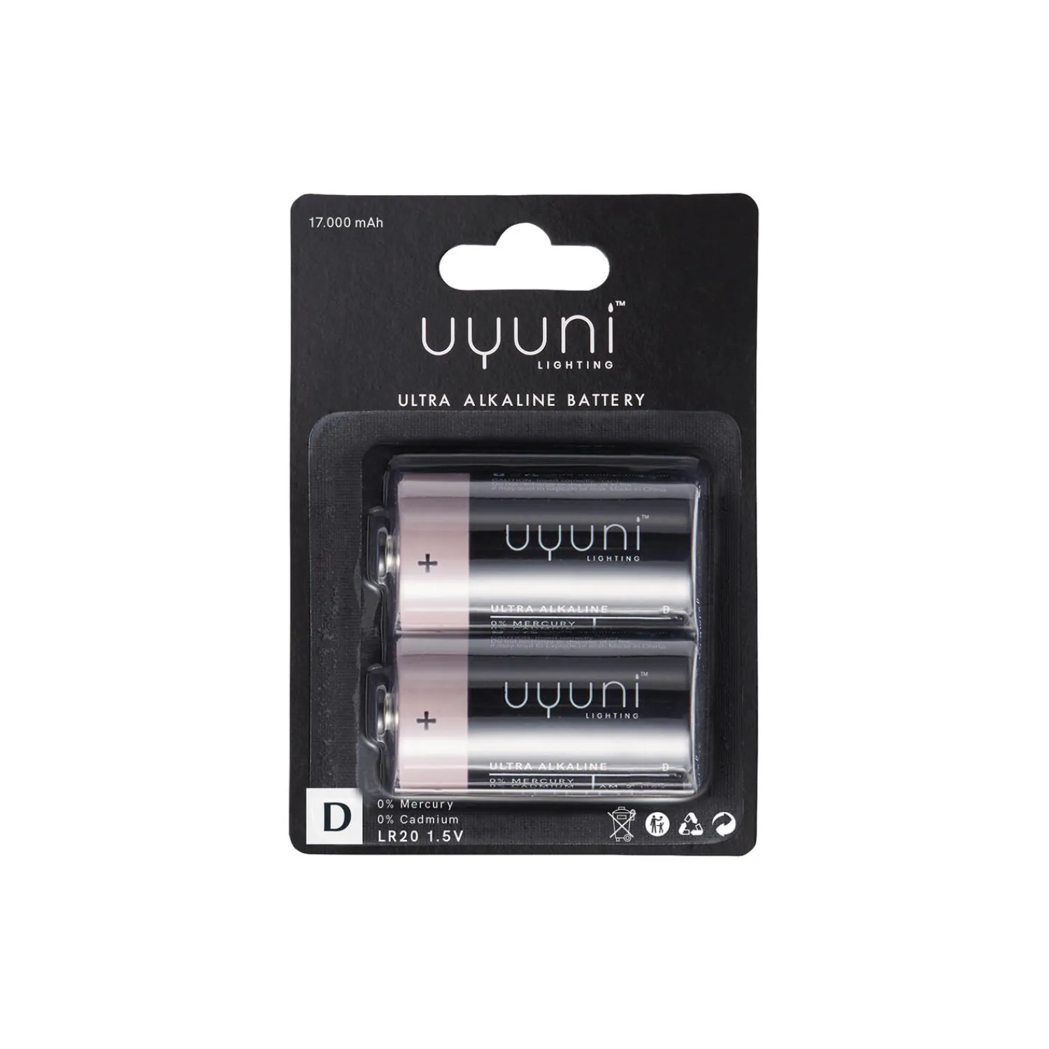 Uyuni Lighting Lys & Duftlys * D Battery, 1,5V, 16.000 mAh, 2-pack