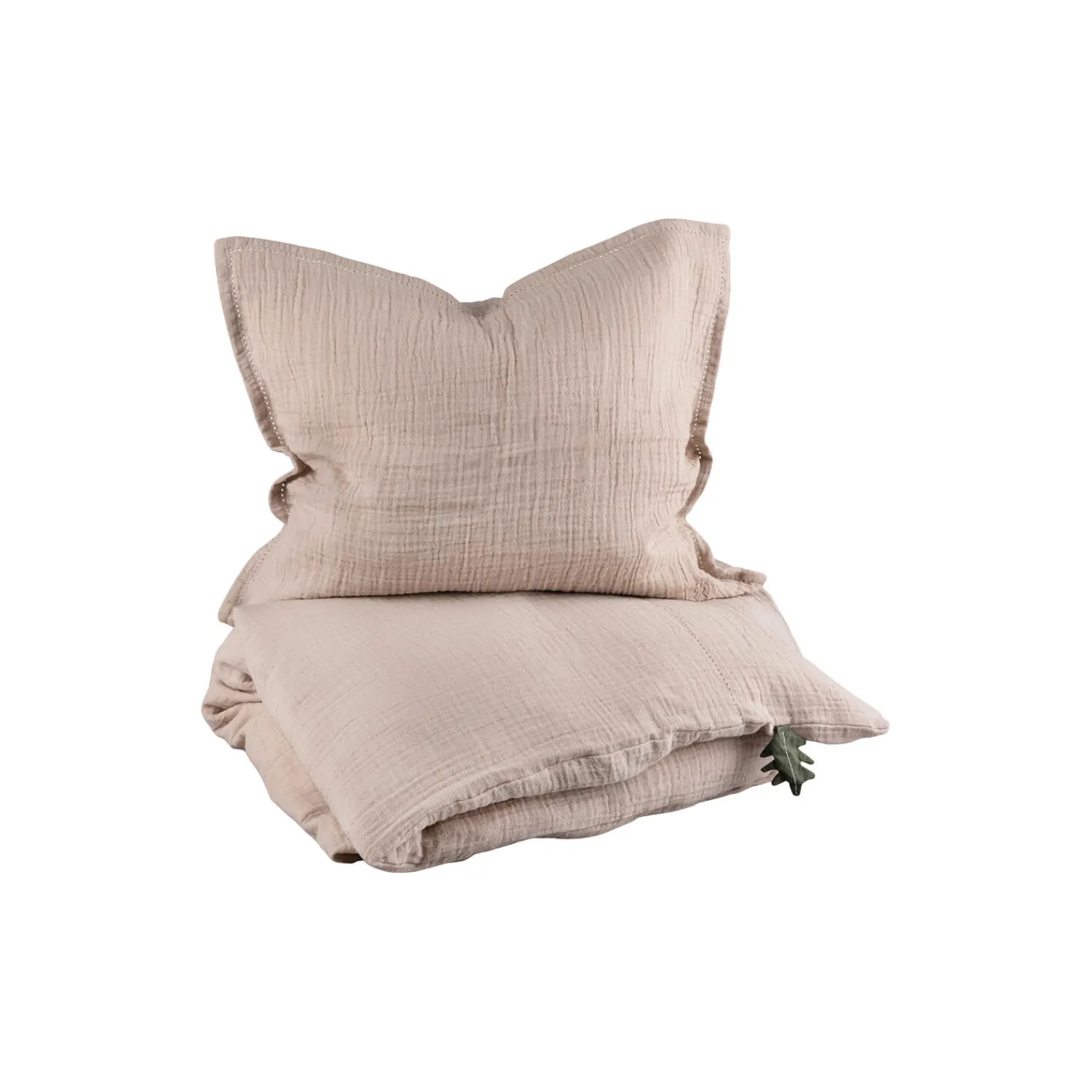 Børn Sebra Soveudstyr|Sengetøj-2-delt musselin babysengetøj, seabreeze beige