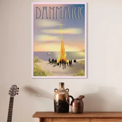 ViSSEVASSE Plakater & Rammer-Denmark Sankt Hans plakat