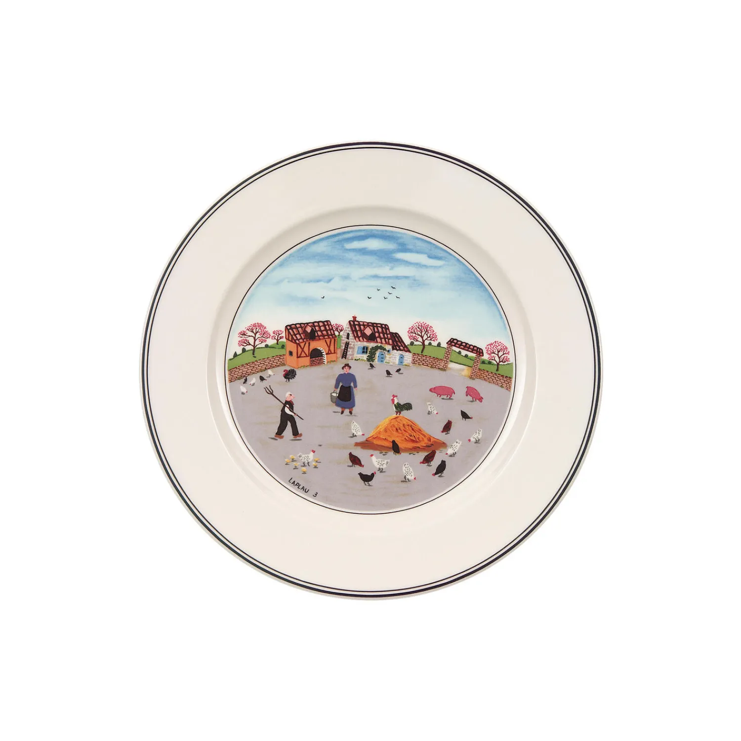 Villeroy & Boch Tallerkener * Design Naif tallerken Ø 21 cm, poultry farm