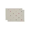 Södahl Bordtekstiler * Dækkeserviet Christmas Hearts Embroidery 2-pk, red