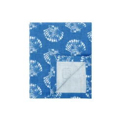 Lexington Bordtekstiler-Dug i økologisk bomuld med print af skaller, blue/white