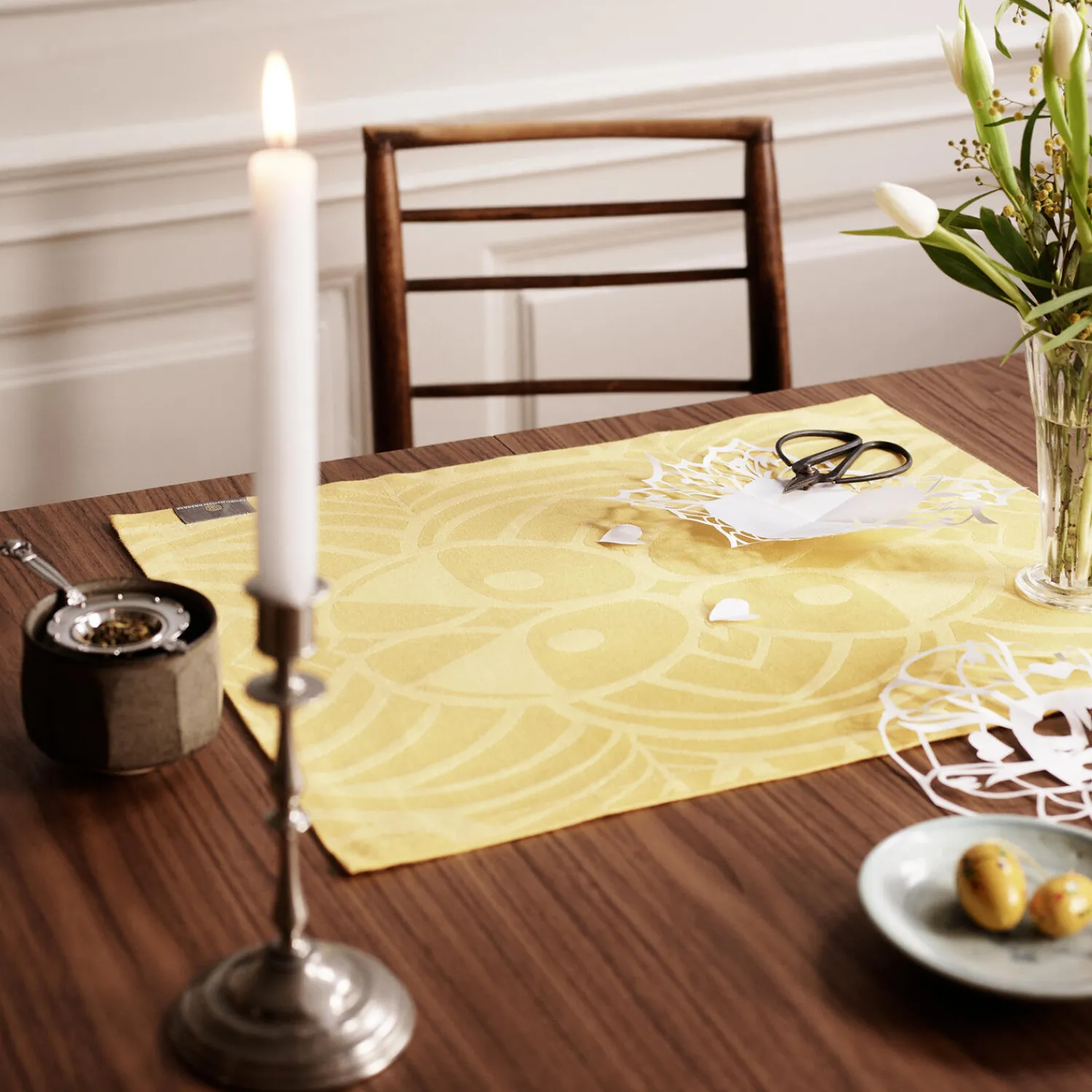 Georg Jensen Damask Bordtekstiler * EASTER RUSTIC dækkeserviet, yellow