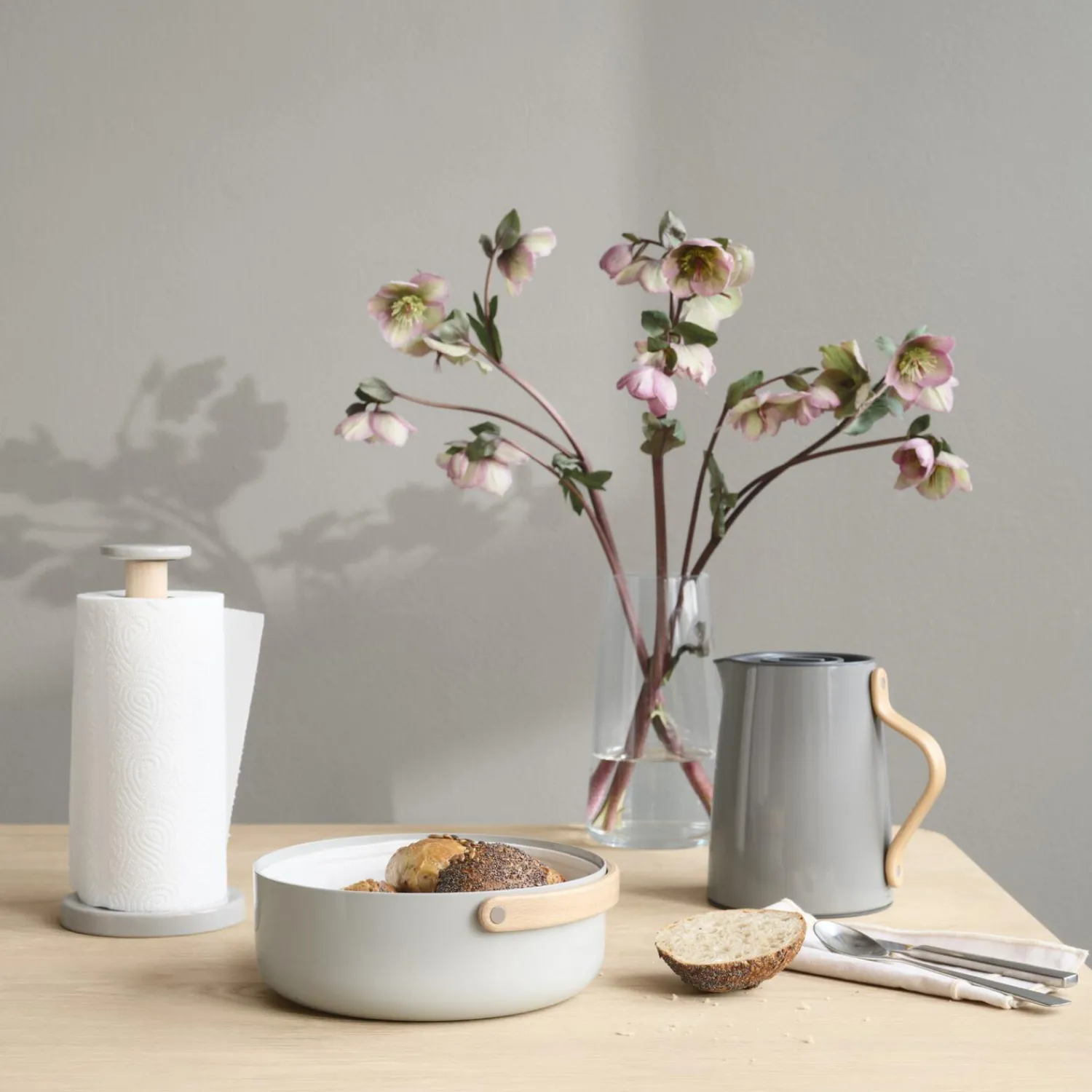 Stelton Køkkenudstyr-Emma køkkenrulleholder, grey