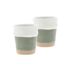 Villa Collection Kopper & Krus-Evig espressokop 2 stk., grøn/hvid