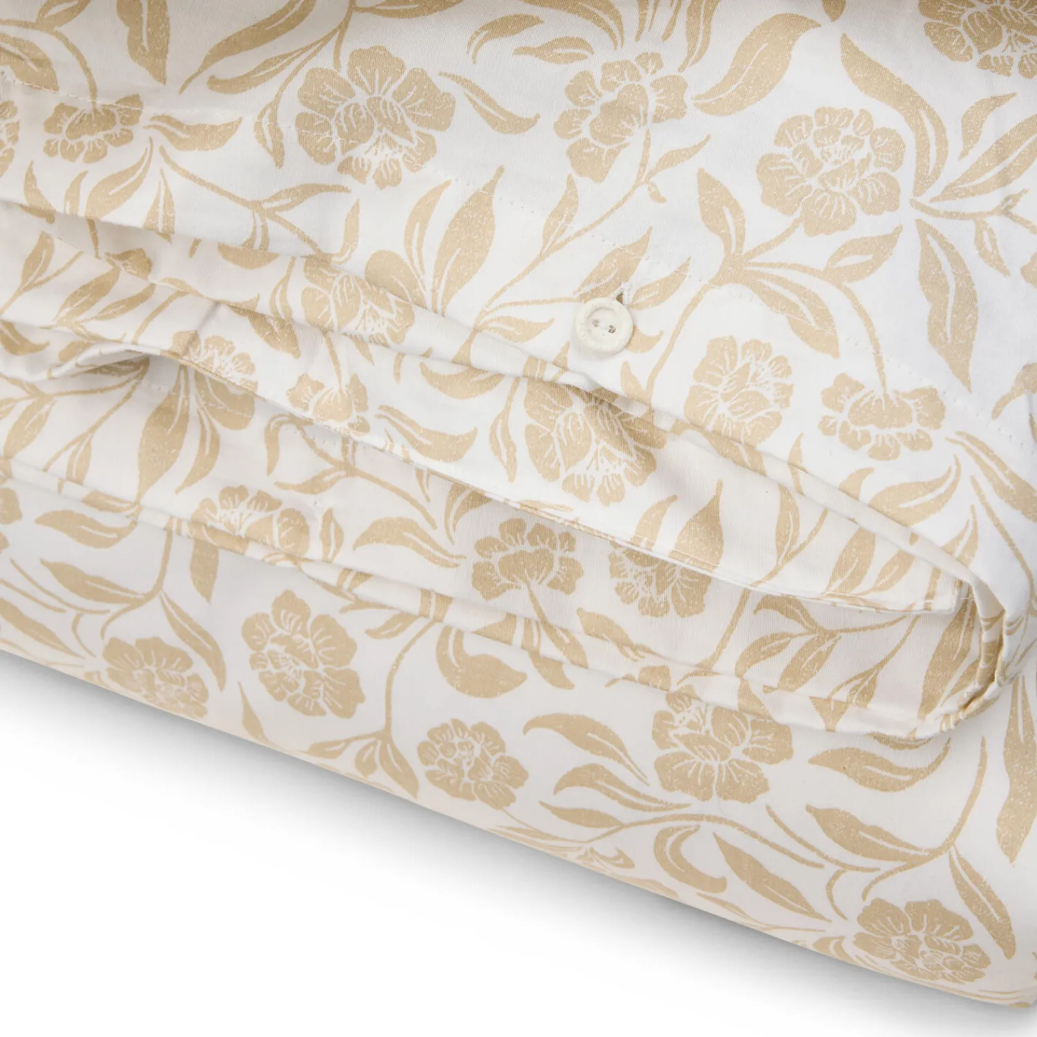 Lexington Sengetøj-Flowers Cotton Sateen Bed Set, white/beige